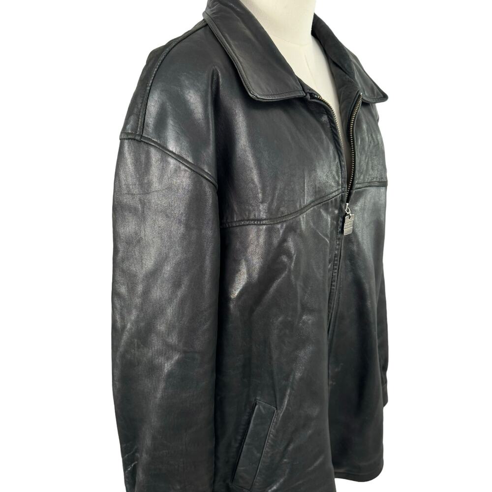 James & John Extasy Leather Jacket Classic Edgy Motorcycle Going Out Coat Big 2X - Picture 15 of 16